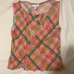 Cute sheerish top shop top